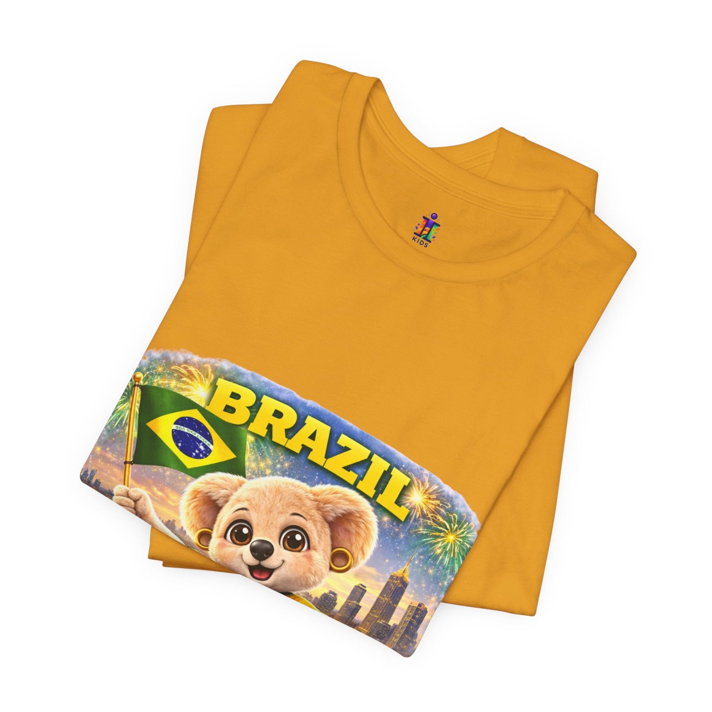 Brazil Soccer Bear T-Shirt — Atlanta 2026 World Cup Fan Tee